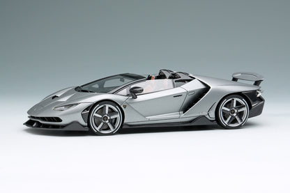 [ Back-order ] Make Up EIDOLON EM783A 1:43 Lamborghini Centenario Roadster LP770-4 2016 Rear Wing Up The Quail Motorsports Gathering 2016 Argento Centenario  model car