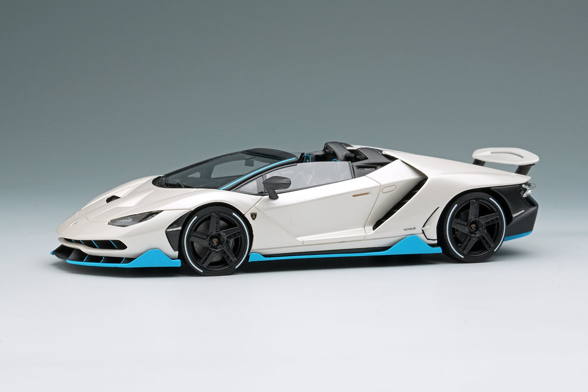 [ Back-order ] Make Up EIDOLON EM783B 1:43 Lamborghini Centenario Roadster LP770-4 2016 Rear Wing Up Balloon White model car