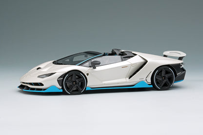 [ Back-order ] Make Up EIDOLON EM783B 1:43 Lamborghini Centenario Roadster LP770-4 2016 Rear Wing Up Balloon White model car