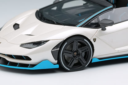 [ Back-order ] Make Up EIDOLON EM783B 1:43 Lamborghini Centenario Roadster LP770-4 2016 Rear Wing Up Balloon White model car