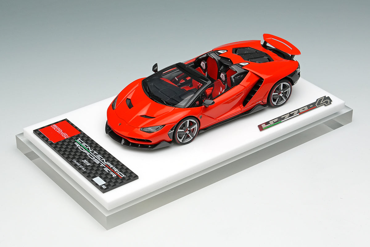 [ Back-order ] Make Up EIDOLON EM783D 1:43 Lamborghini Centenario Roadster LP770-4 2016 Rear Wing Up Rosso Mars model car