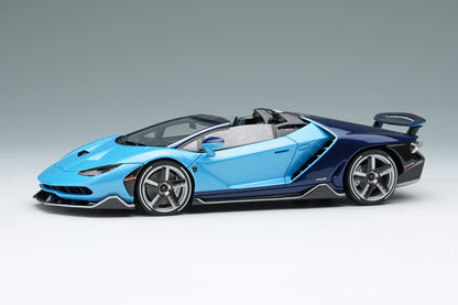[ Back-order ] Make Up EIDOLON EM783E 1:43 Lamborghini Centenario Roadster LP770-4 2016 Rear Wing Up Blue Cepheus Blue Hera model car