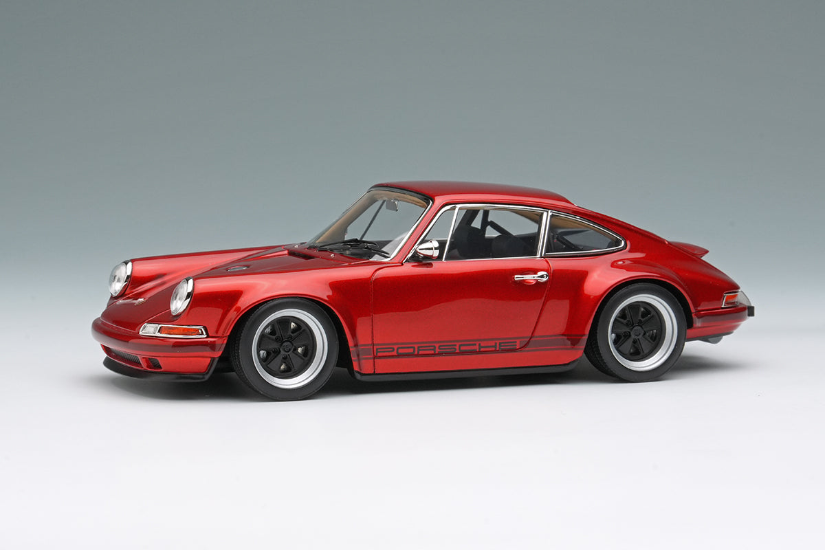 [ Back-order ] Make Up VISION VM111W 1:43 Singer 911 964 Coupe Dark Candy Red model car
