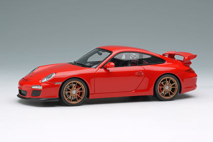 [ Back-order ] Make Up EIDOLON EM721C 1:43 Porsche 911 997.2 GT3 Clubsport 2010 Guards Red model car