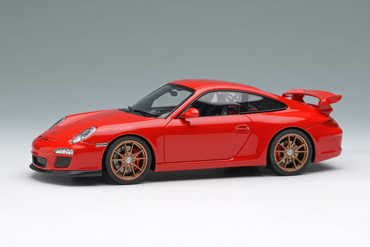 [ Back-order ] Make Up EIDOLON EM721C 1:43 Porsche 911 997.2 GT3 Clubsport 2010 Guards Red model car