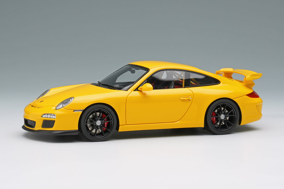 [ Back-order ] Make Up EIDOLON EM721D 1:43 Porsche 911 997.2 GT3 Clubsport 2010 Speed Yellow model car