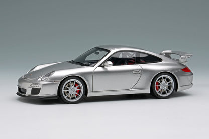 [ Back-order ] Make Up EIDOLON EM721E 1:43 Porsche 911 997.2 GT3 Clubsport 2010 GT Silver model car
