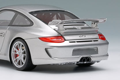 [ Back-order ] Make Up EIDOLON EM721E 1:43 Porsche 911 997.2 GT3 Clubsport 2010 GT Silver model car