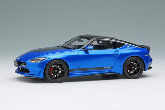[ Back-order ] Make Up EIDOLON EM735C 1:43 Nissan Fairlady Z Customized Edition 2024 Seiran Blue Super Black model car