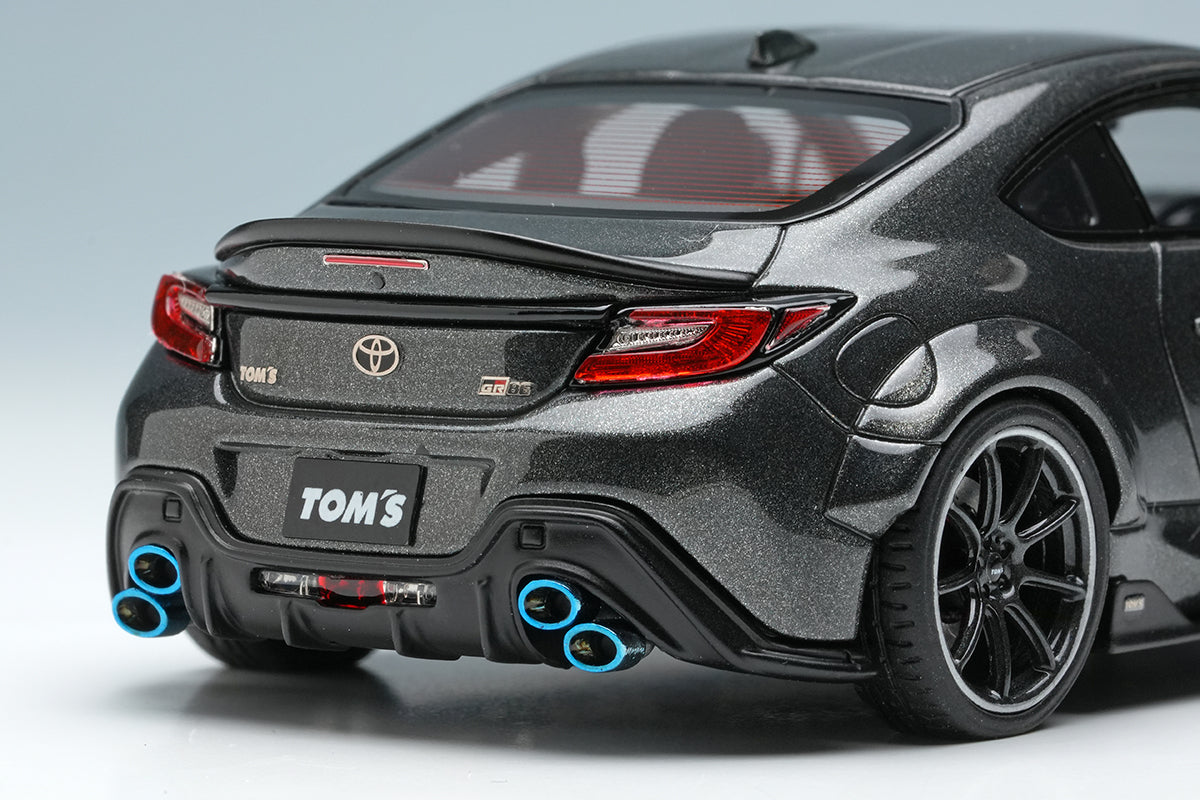 [ Back-order ] Make Up EIDOLON EM725E 1:43 TOM'S GR86 Widebody 2022 Magnetite Gray Metallic model car