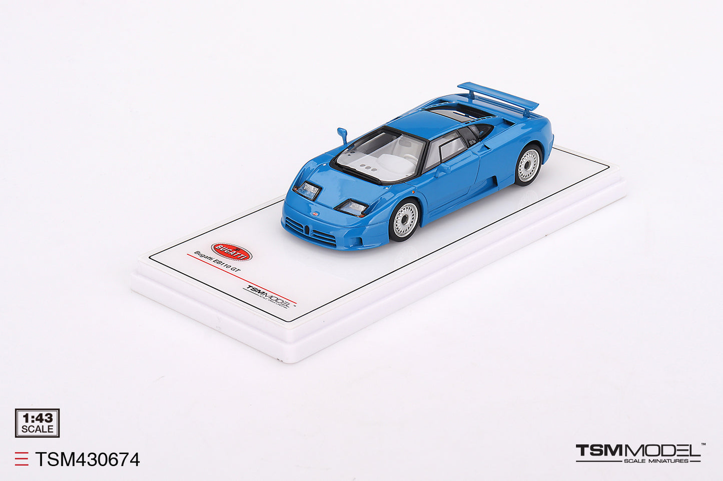 [ Back-order ] TSM TSM430674 1:43 Bugatti EB110 GT Blue model car