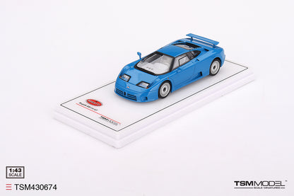 [ Back-order ] TSM TSM430674 1:43 Bugatti EB110 GT Blue model car