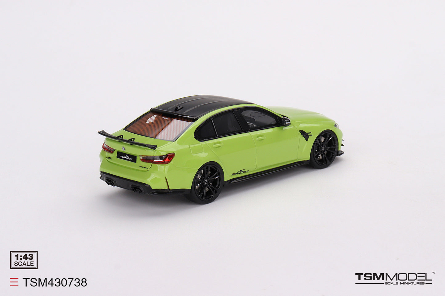 [ Back-order ] TSM TSM430738 1:43 BMW AC Schnitzer M3 Competition G80 Sao Paulo Yellow model car