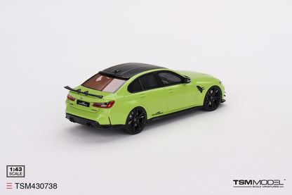 [ Back-order ] TSM TSM430738 1:43 BMW AC Schnitzer M3 Competition G80 Sao Paulo Yellow model car