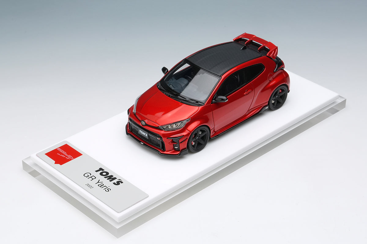 [ Back-order ] Make up EIDOLON EM704D 1/43 TOM'S GR Yaris 2021 Emotional Red 2 Red