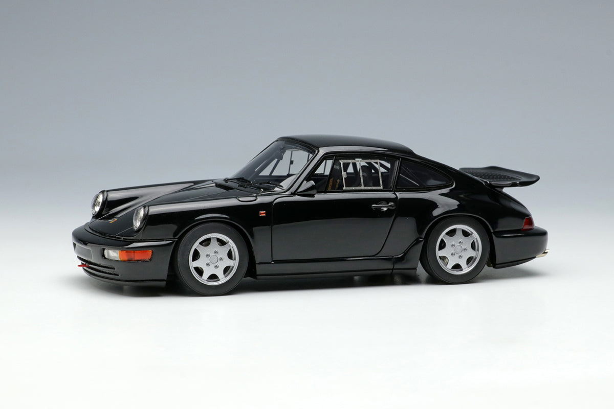 [ Back-order ] Make Up VISION VM164C 1:43 Porsche 911 964 Carrera 4 Lightweight 1990 Black model car