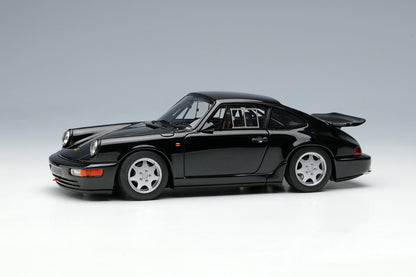[ Back-order ] Make Up VISION VM164C 1:43 Porsche 911 964 Carrera 4 Lightweight 1990 Black model car