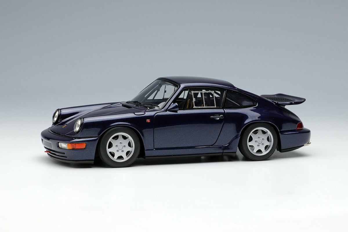 [ Back-order ] Make Up VISION VM164E 1:43 Porsche 911 964 Carrera 4 Lightweight 1990 Midnight Blue model car