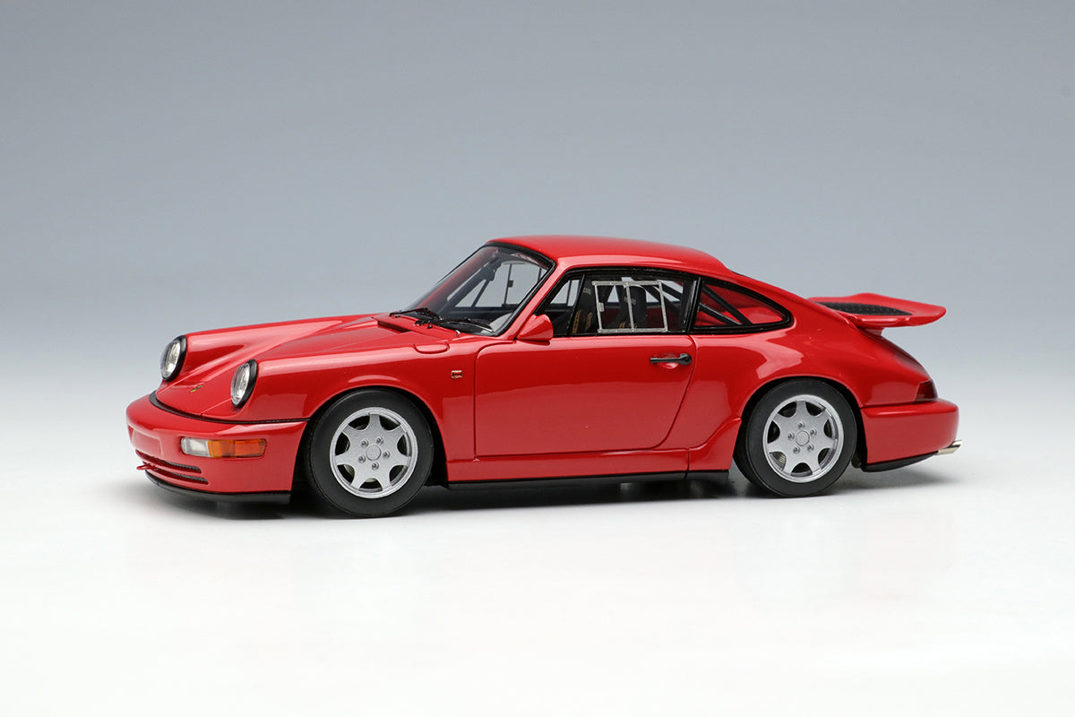 [ Back-order ] Make Up VISION VM164F 1:43 Porsche 911 964 Carrera 4 Lightweight 1990 Guards Red model car