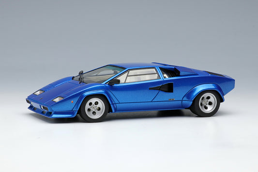 [ Back-order ] Make Up EIDOLON EM651A 1:43 Lamborghini Countach LP5000S 1982 Metallic Blue model car