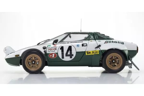 [ Back-order ] KYOSHO KS08130E 1:18 Lancia Stratos HF 1975 Monte Carlo #14 model car