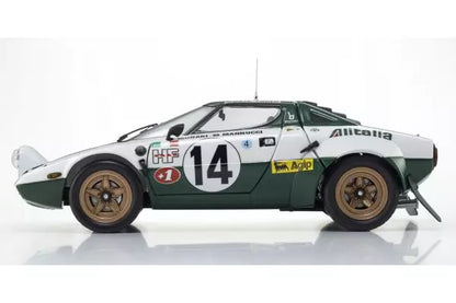 [ Back-order ] KYOSHO KS08130E 1:18 Lancia Stratos HF 1975 Monte Carlo #14 model car