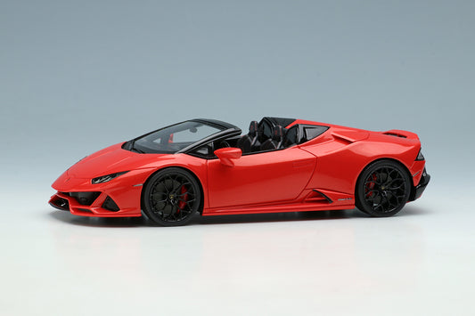 [ Back-order ] Make Up EIDOLON EM523B 1:43 Lamborghini Huracan EVO Spyder 2019 NARVI Wheels Arancio Oxantho Pearl Orange  model car