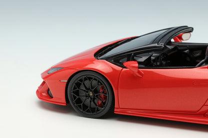 [ Back-order ] Make Up EIDOLON EM523B 1:43 Lamborghini Huracan EVO Spyder 2019 NARVI Wheels Arancio Oxantho Pearl Orange  model car