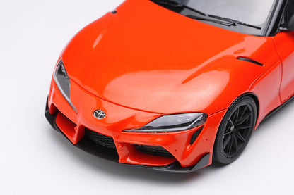[ Back-order ] Make Up EIDOLON EM730 1:43 Toyota GR Supra RZ A91 Plasma Orange 100 Edition model car
