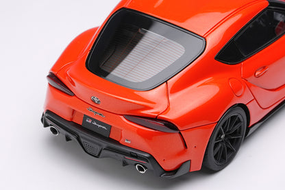 [ Back-order ] Make Up EIDOLON EM730 1:43 Toyota GR Supra RZ A91 Plasma Orange 100 Edition model car