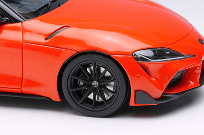 [ Back-order ] Make Up EIDOLON EM730 1:43 Toyota GR Supra RZ A91 Plasma Orange 100 Edition model car