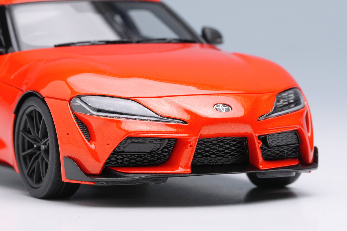[ Back-order ] Make Up EIDOLON EM730 1:43 Toyota GR Supra RZ A91 Plasma Orange 100 Edition model car