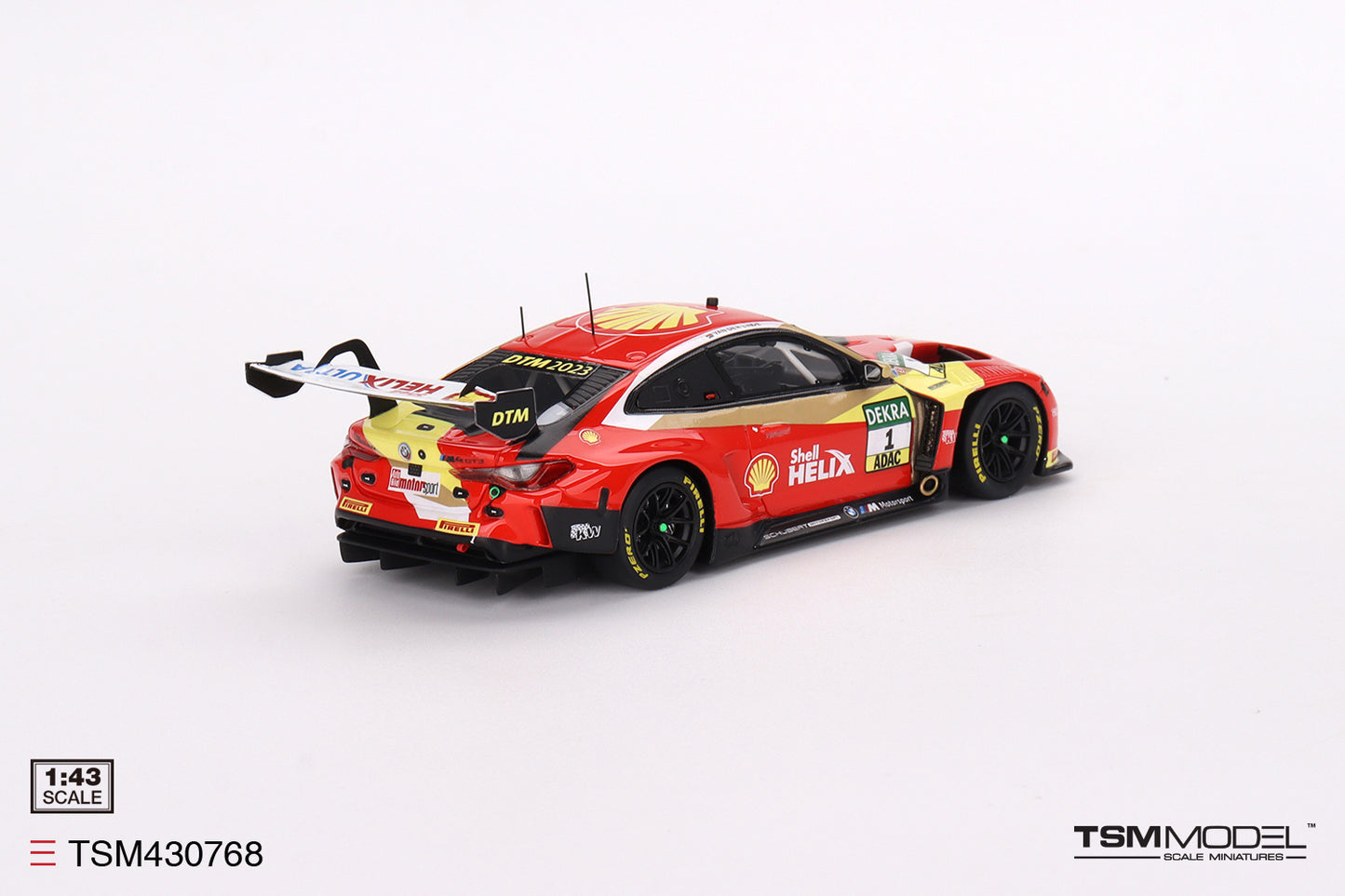 [ Back-order ] TSM TSM430768 1:43 BMW M4 GT3 DTM 2023 #1 Schubert Motorsport model car