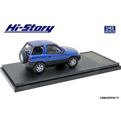 [Back-order] Hi-Story HS306BL 1:43 Toyota RAV4 J 1994 Bright Blue Metallic Resin