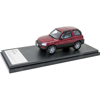 [Back-order] Hi-Story HS306RE 1:43 Toyota RAV4 J 1994 Wine Red Mica Resin