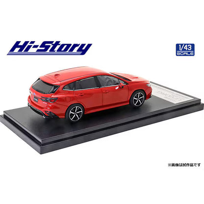 [ Back-order ] Hi-Story HS330RE 1:43 SUBARU LEVORG GT-H 2020 Pure Red Diecast model car