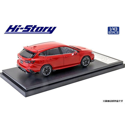 [ Back-order ] Hi-Story HS332RE 1:43 SUBARU LEVORG 2020 Dynamic Style Accessories Pure Red Diecast model car