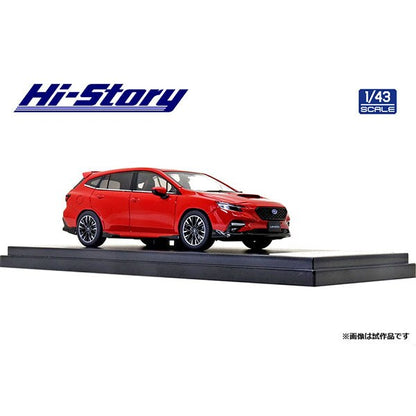 [ Back-order ] Hi-Story HS332RE 1:43 SUBARU LEVORG 2020 Dynamic Style Accessories Pure Red Diecast model car