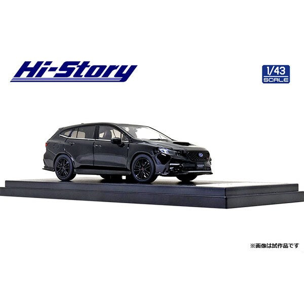 [ Back-order ] Hi-Story HS333BK 1:43 SUBARU LEVORG STI Sport 2020 STI Sports Parts Crystal Black Silica Diecast model car