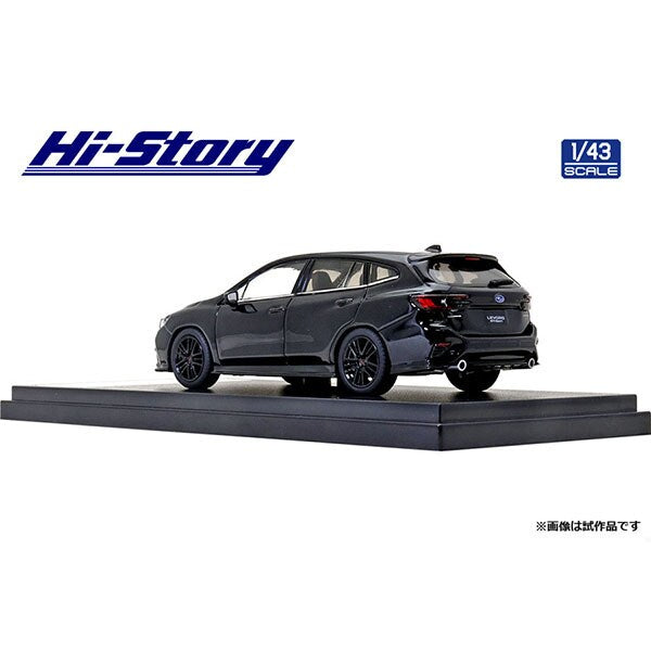 [ Back-order ] Hi-Story HS333BK 1:43 SUBARU LEVORG STI Sport 2020 STI Sports Parts Crystal Black Silica Diecast model car