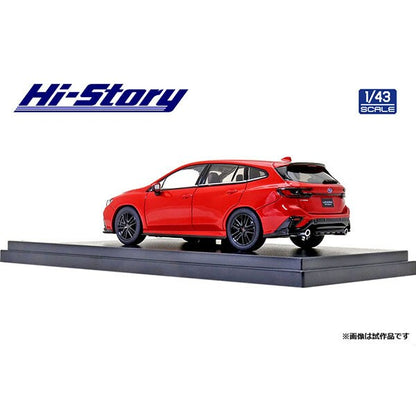 [ Back-order ] Hi-Story HS333RE 1:43 SUBARU LEVORG STI Sport 2020 STI Sports Parts Pure Red Diecast model car