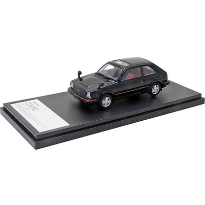 [Back-order] Hi-Story HS316BK 1:43 Honda CIVIC CX-S 1981 Black Resin