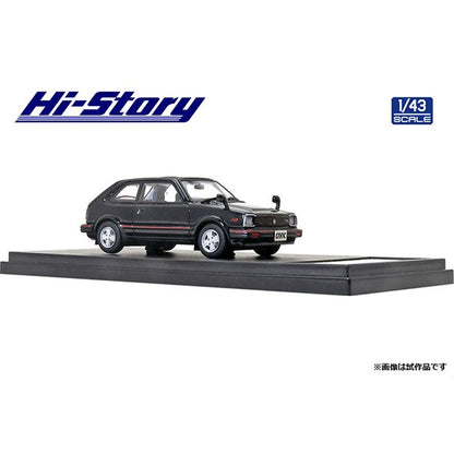 [Back-order] Hi-Story HS316BK 1:43 Honda CIVIC CX-S 1981 Black Resin