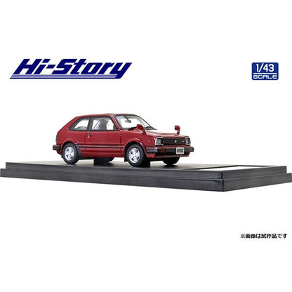 [Back-order] Hi-Story HS316RE 1:43 Honda CIVIC CX-S 1981 Red Resin