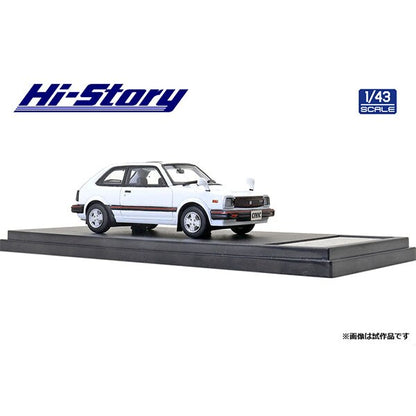 [Back-order] Hi-Story HS316WH 1:43 Honda CIVIC CX-S 1981 White Resin