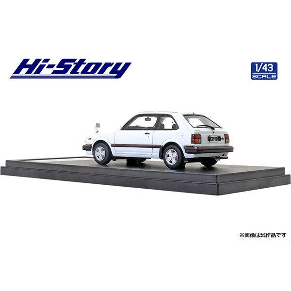 [Back-order] Hi-Story HS316WH 1:43 Honda CIVIC CX-S 1981 White Resin