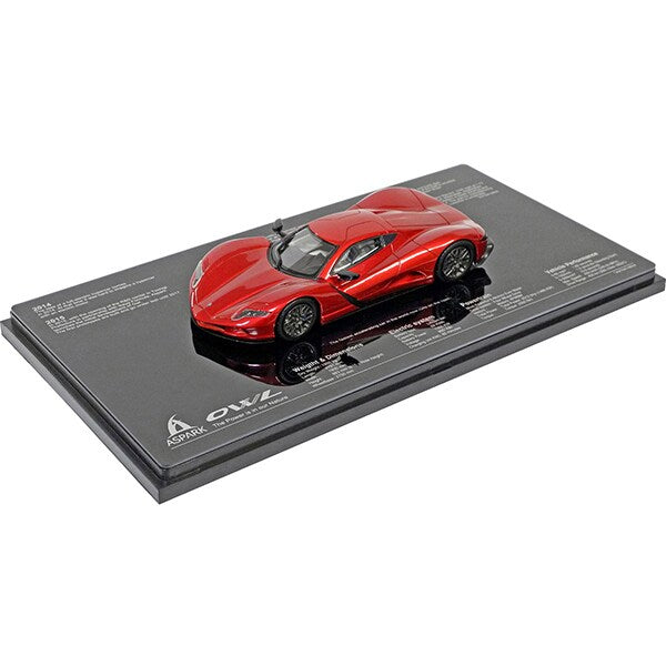 [Back-order] Hi-Story HS347RE 1:43 ASPARK OWL 2020 Red Metallic Resin