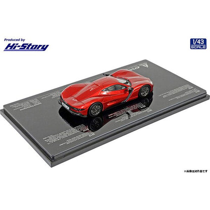 [Back-order] Hi-Story HS347RE 1:43 ASPARK OWL 2020 Red Metallic Resin