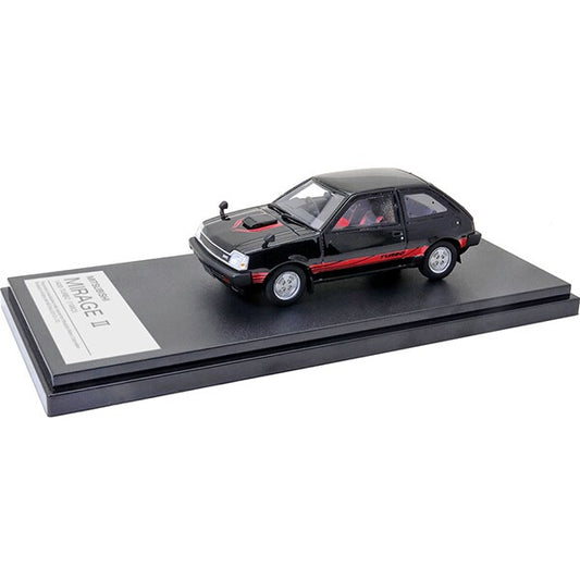 [Back-order] Hi-story HS302BK 1:43 MITSUBISHI MIRAGE II 1400 TURBO 1982 Serbia Black Resin