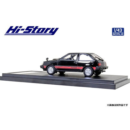 [Back-order] Hi-story HS302BK 1:43 MITSUBISHI MIRAGE II 1400 TURBO 1982 Serbia Black Resin